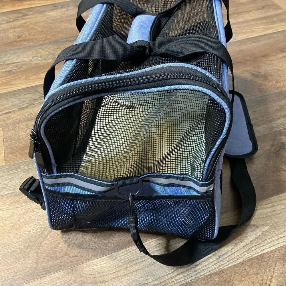 Peteme Airline Approved Pet Travel Carrier, Soft Sided Carrier EUC
